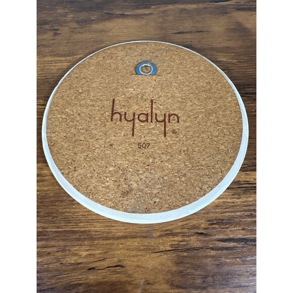 Hyalyn 1970s Scarlet Tanager Hanging Trivet with Cork Back 6" - Picture 4 of 5